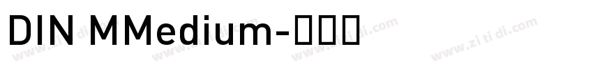 DIN MMedium字体转换